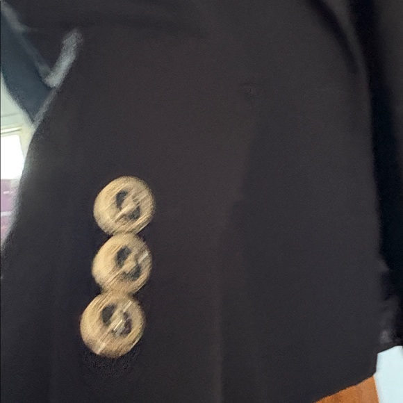 ZARA Black Blazer with Gold Buttons - Picture 7 of 9